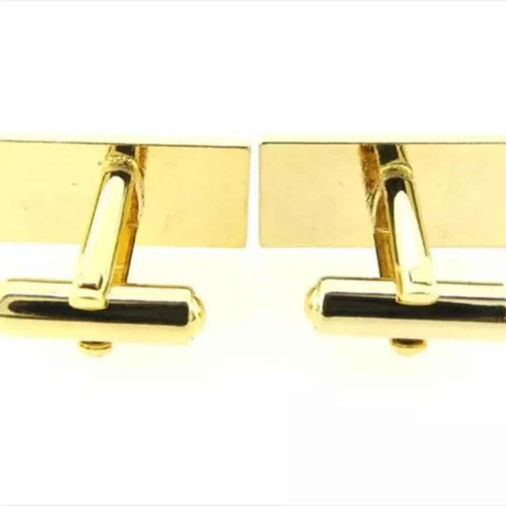 Dunhill cuffs Gold Woman unisex Authentic Used E1392